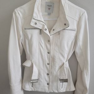 GUESS *Like New* Belted Faux Leather Jacket